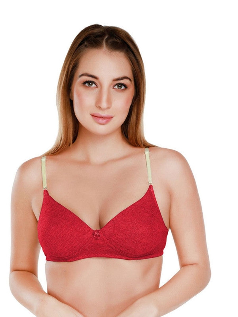 Bra Daisy Dee | Daisy Dee Padded Non Wi Full Coverage Bra Njzz_ Red