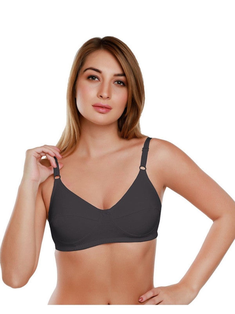 Bra Daisy Dee | Daisy Dee Non Padded Non Wired Full Coverage Bra Nshtl_ Black