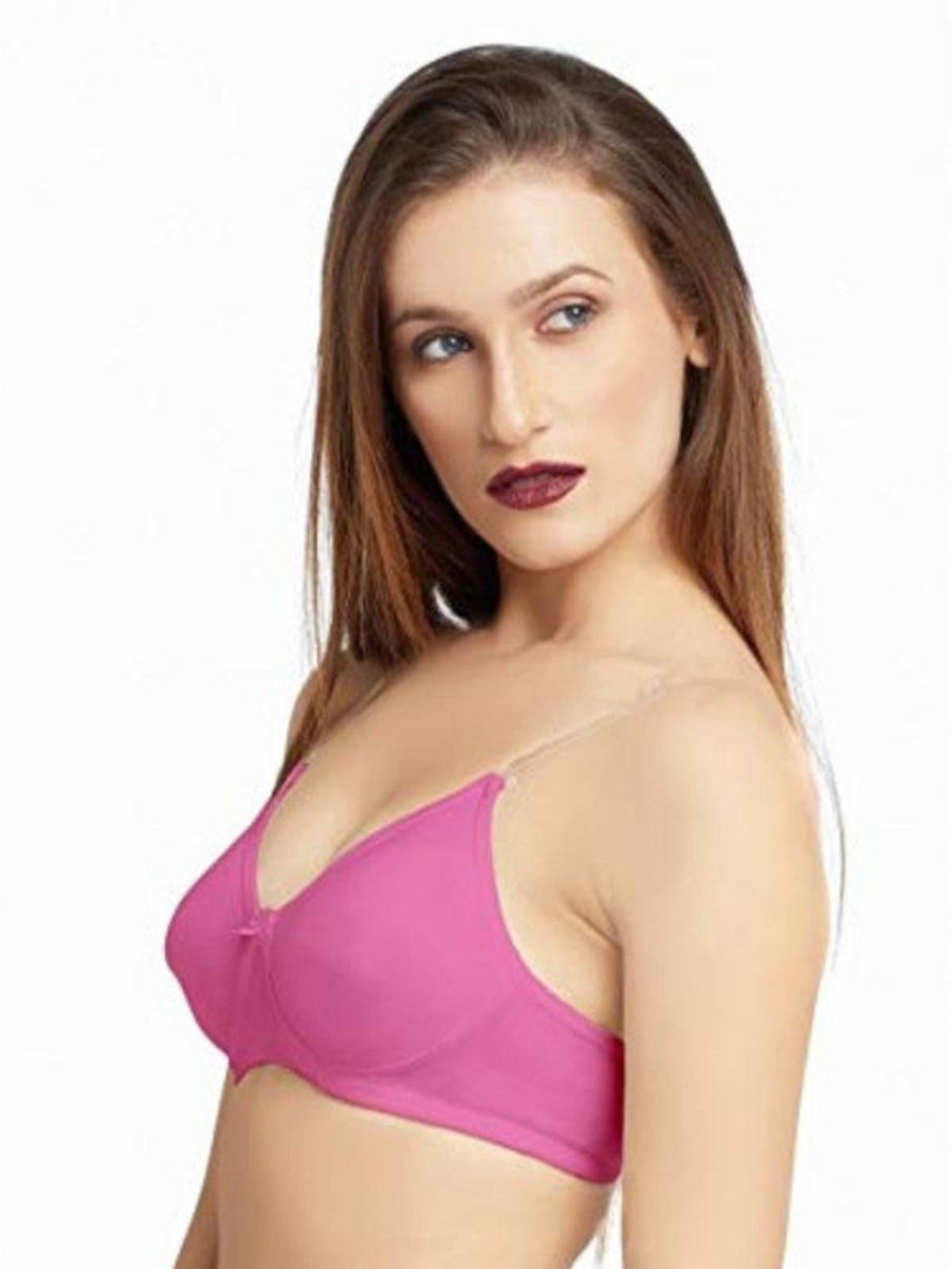 Bra Daisy Dee | Daisy Dee Rani Non Padded Non Wired Full Coverage Bra Nesprt_R Pink