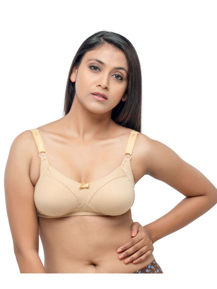 Bra Daisy Dee | Daisy Dee Skin Padded Non Wired Full Coverage Bra - Nalesha_Skin Beige