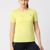 Sportswear Lovable | Women Neon Solid Top - Fly-By-If-Tl Yellow