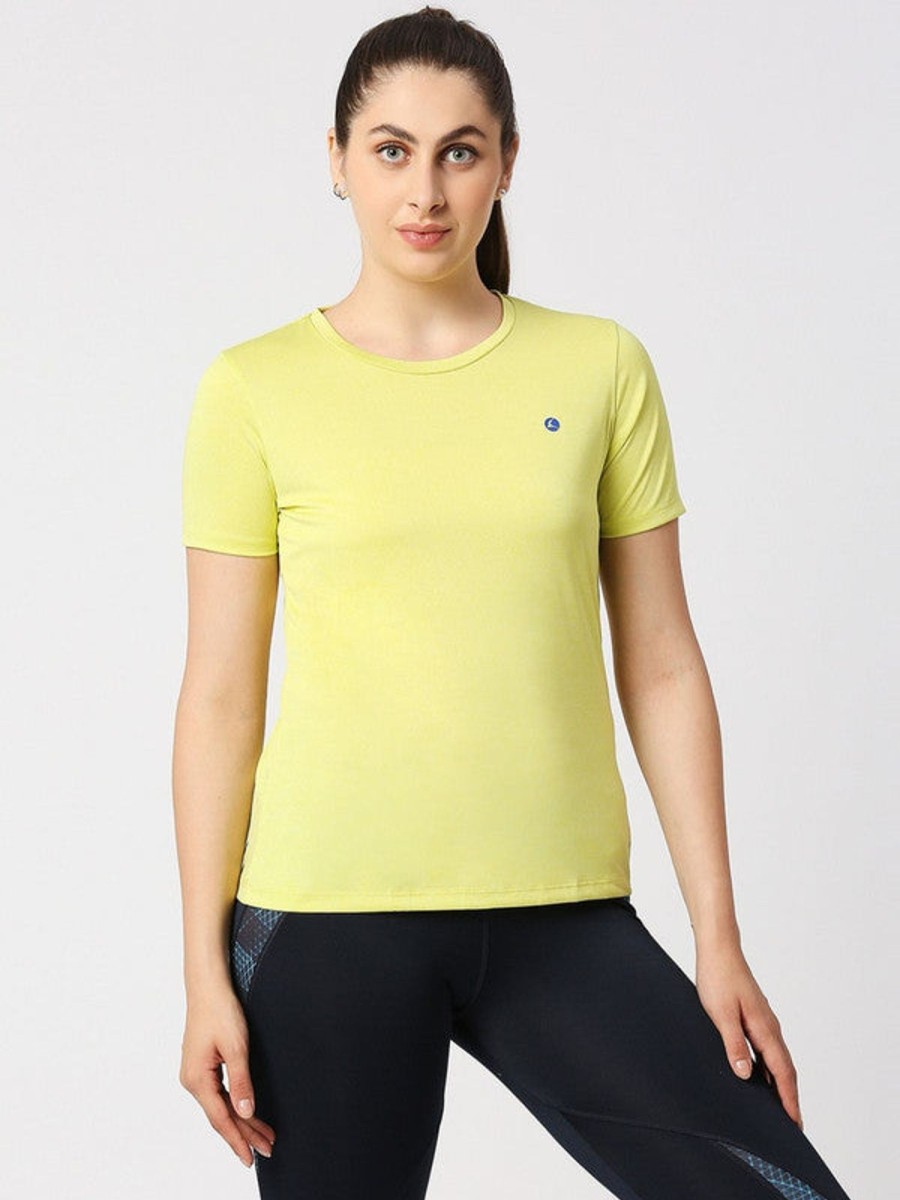 Sportswear Lovable | Women Neon Solid Top - Fly-By-If-Tl Yellow