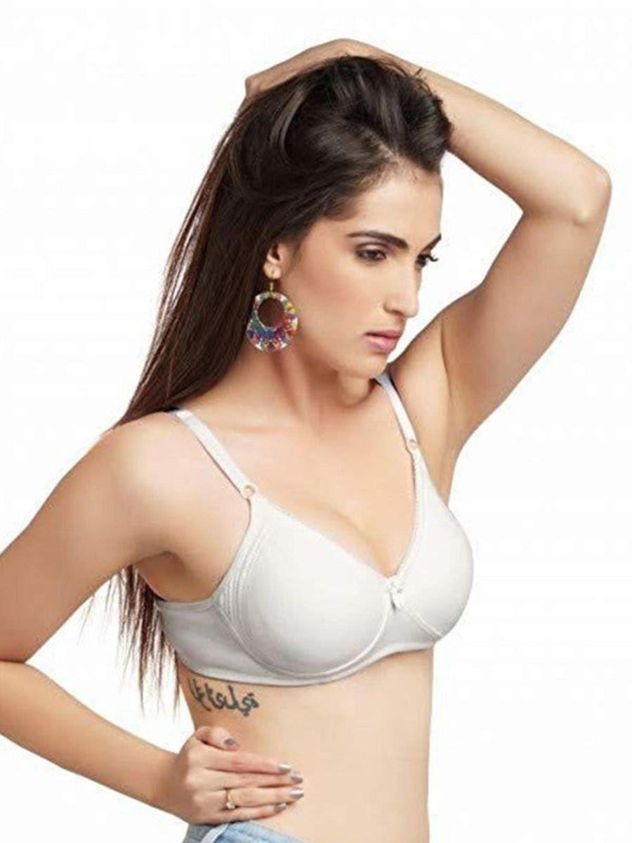 Bra Lovable | Lovable Cream Non Padded Non Wired Full Coverage Bra Classic - Cream Beige