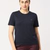 Sportswear Lovable | Women Blue Solid Top - Rush Tee-C-Nb Navy