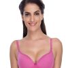 Bra Daisy Dee | Daisy Dee Dark Padded Non Wired Full Coverage Bra Nkwi_D. Pink