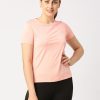 Sportswear Lovable | Women Light Solid Top - Fly-By-If-Or Orange