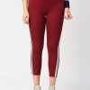 Sportswear Lovable | Women Solid Ankle Length Tights - Btr Track-Mr Maroon