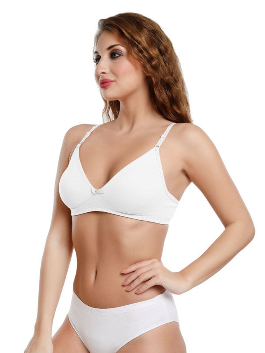 Bra Daisy Dee | Daisy Dee Padded Non Wired Full Coverage Bra Nzng_ White