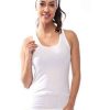 Sportswear Lovable | Women Solid Tops U0026 T-Shirts Racer Back Stretch_Wh White