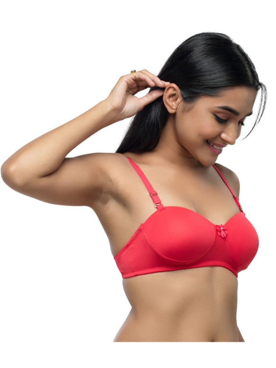 Bra Daisy Dee | Daisy Dee Brick Padded Non Wi Full Coverage Bra Nmrie_B/ Red