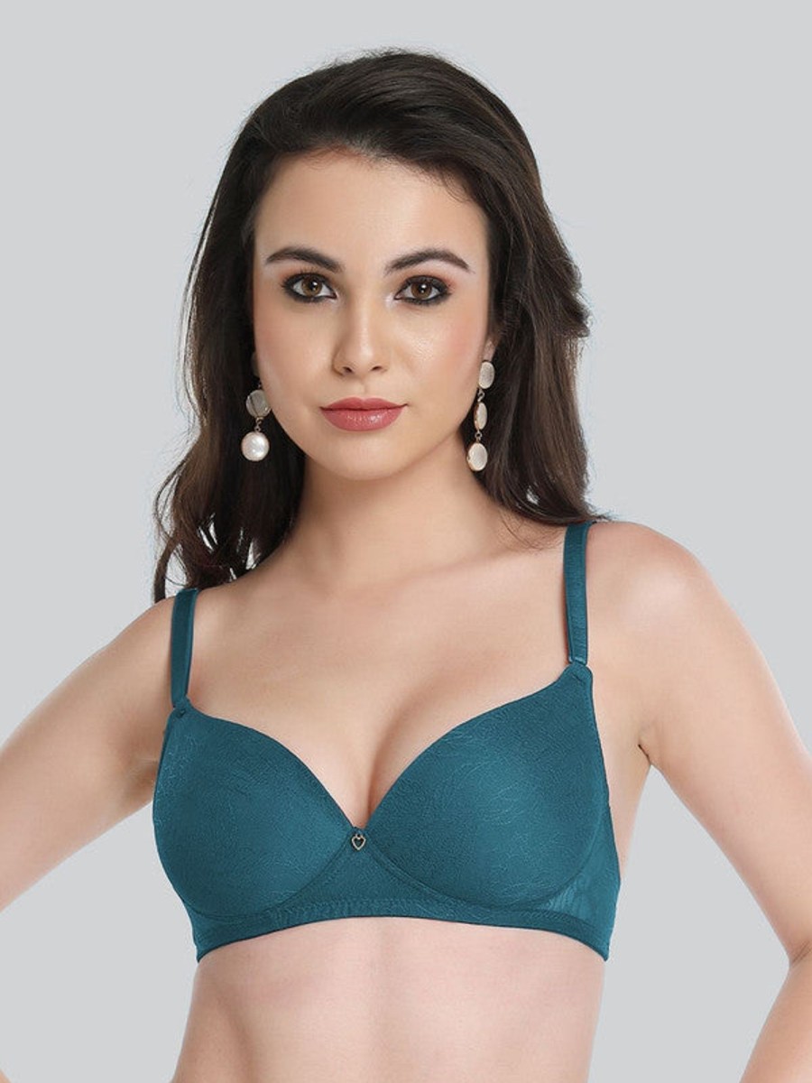 Bra Lovable | Lovable Electric Padded Non Wired 3/4Th Coverage Bra Le-224-Electric Blue