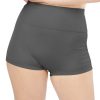 Panty Lovable | Women Steel Solid Boy Shorts Panty - Wonderknicker-Steel Grey