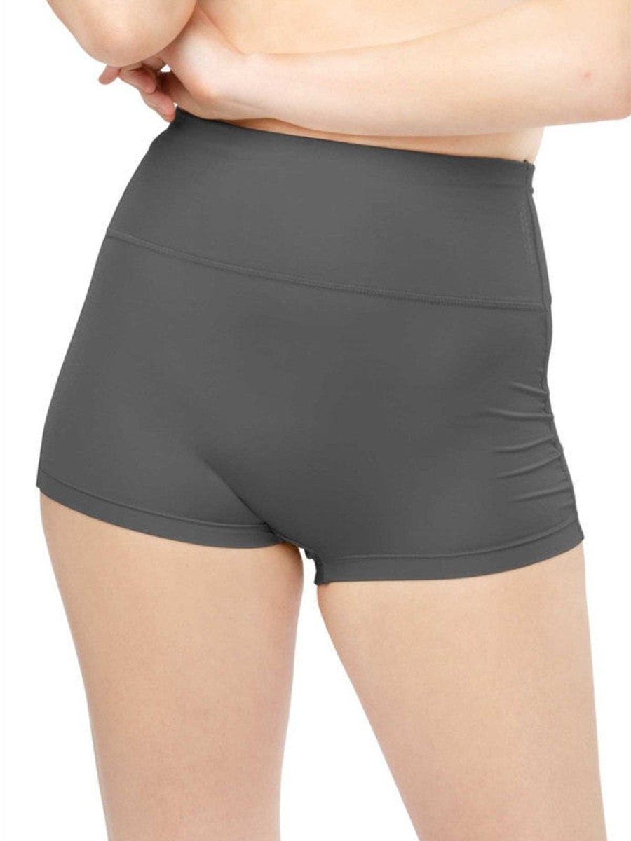 Panty Lovable | Women Steel Solid Boy Shorts Panty - Wonderknicker-Steel Grey