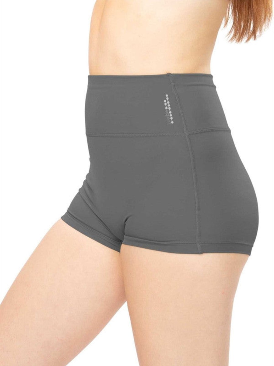 Panty Lovable | Women Steel Solid Boy Shorts Panty - Wonderknicker-Steel Grey