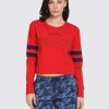 Sportswear Lovable | Women Crimson Printed Tops U0026 T-Shirts Boundless Top_Crimson Red