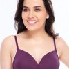 Bra Lovable | Lovable Wine Padded Non Wired 3/4Th Coverage Bra - Confi-45 Purple