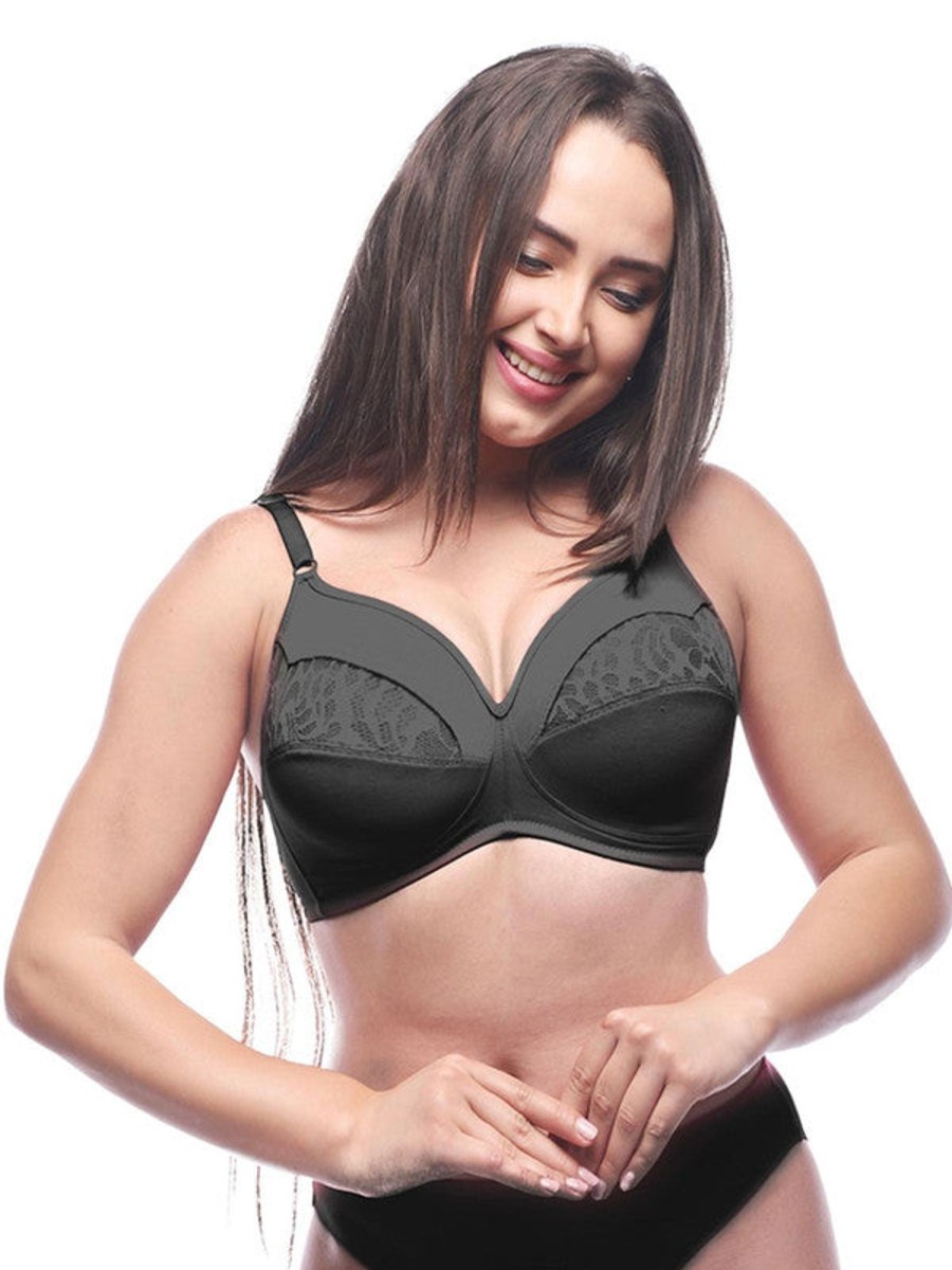 Bra Lovable | Lovable Non Padded Non Wired Full Coverage Bra Adl The 1 Prime_ Black