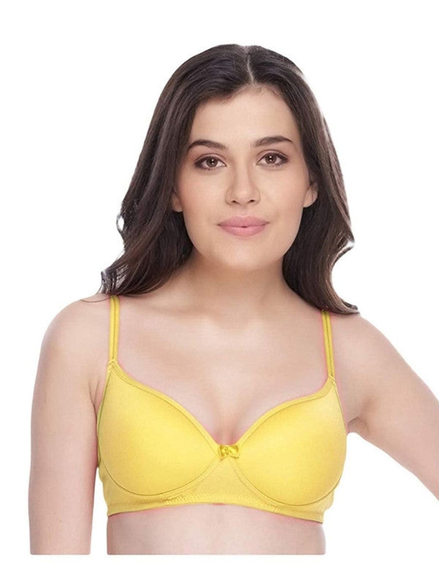 Bra Daisy Dee | Daisy Dee Padded Non Wired Full Coverage Bra Nkwi_ Yellow