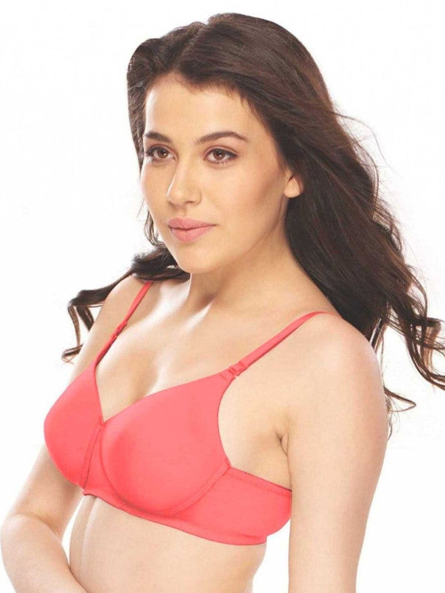 Bra Lovable | Lovable Padded Non Wired Full Coverage Bra - Confi-47 Pink