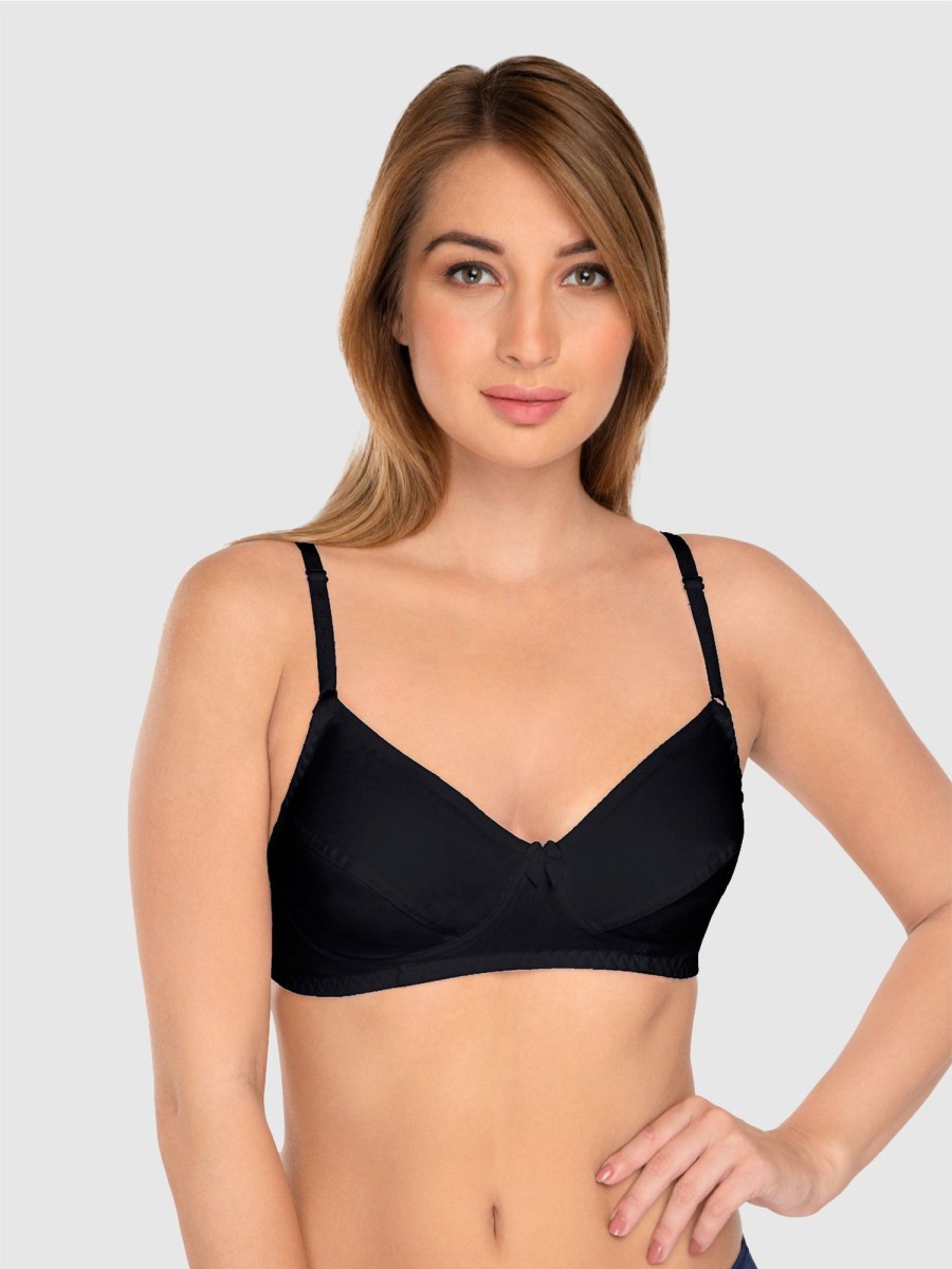 Bra Daisy Dee | Daisy Dee Non Padded Non Wired Full Coverage Bra Nclbr_ Black