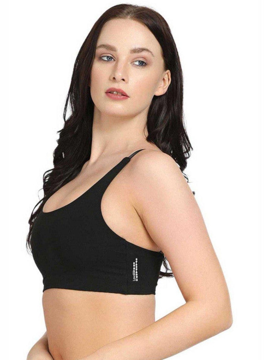 Sportswear Lovable | Lovable Non Padded Non Wired Full Coverage Bra - Vitality Cami Black