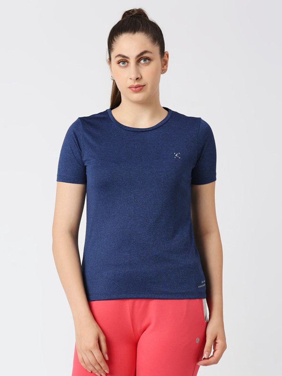 Sportswear Lovable | Women Solid Top - Fly-By-If-Bl Blue