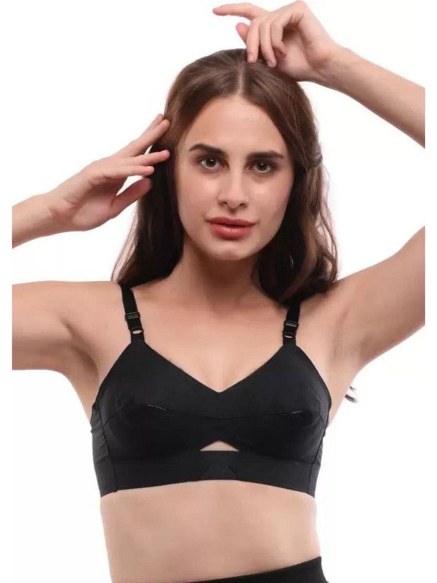 Bra Daisy Dee | Daisy Dee Non Padded Non Wired Full Coverage Bra Body Beautiful_ Black