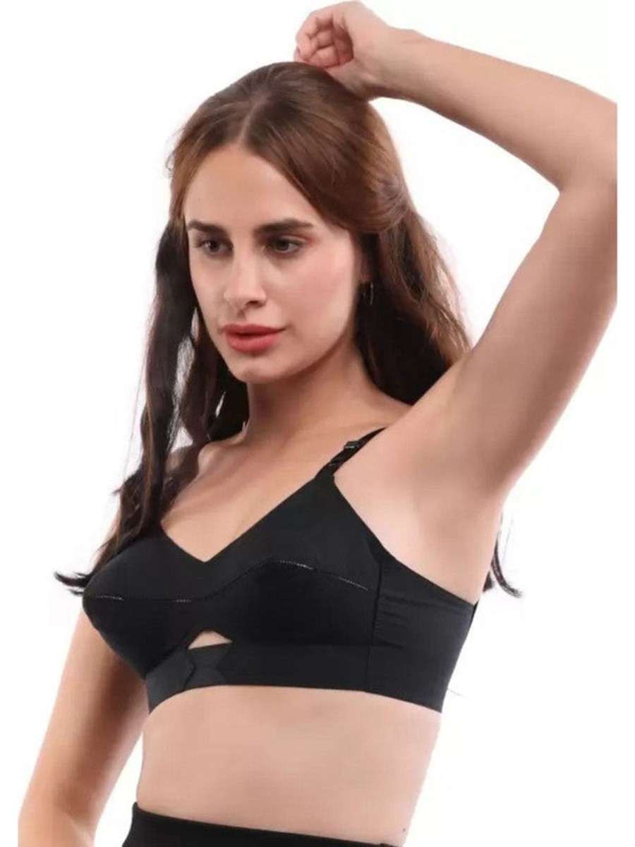 Bra Daisy Dee | Daisy Dee Non Padded Non Wired Full Coverage Bra Body Beautiful_ Black