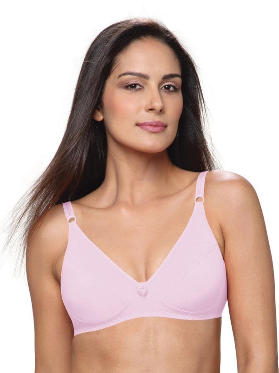 Bra Lovable | Lovable Baby Non Padded Non Wired Full Coverage Bra L-1797-Baby Pink