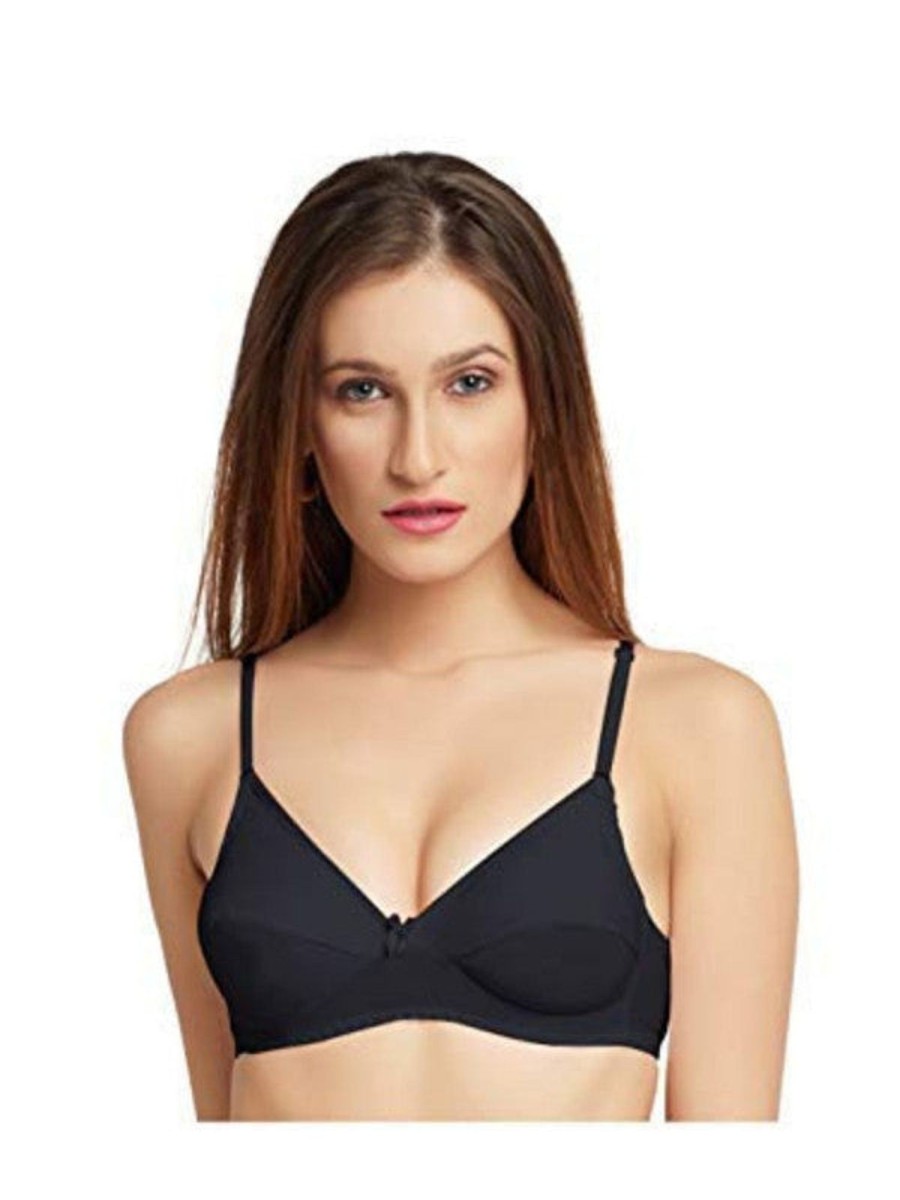 Bra Daisy Dee | Daisy Dee Non Padded Non Wired Full Coverage Bra Narthe_ Black