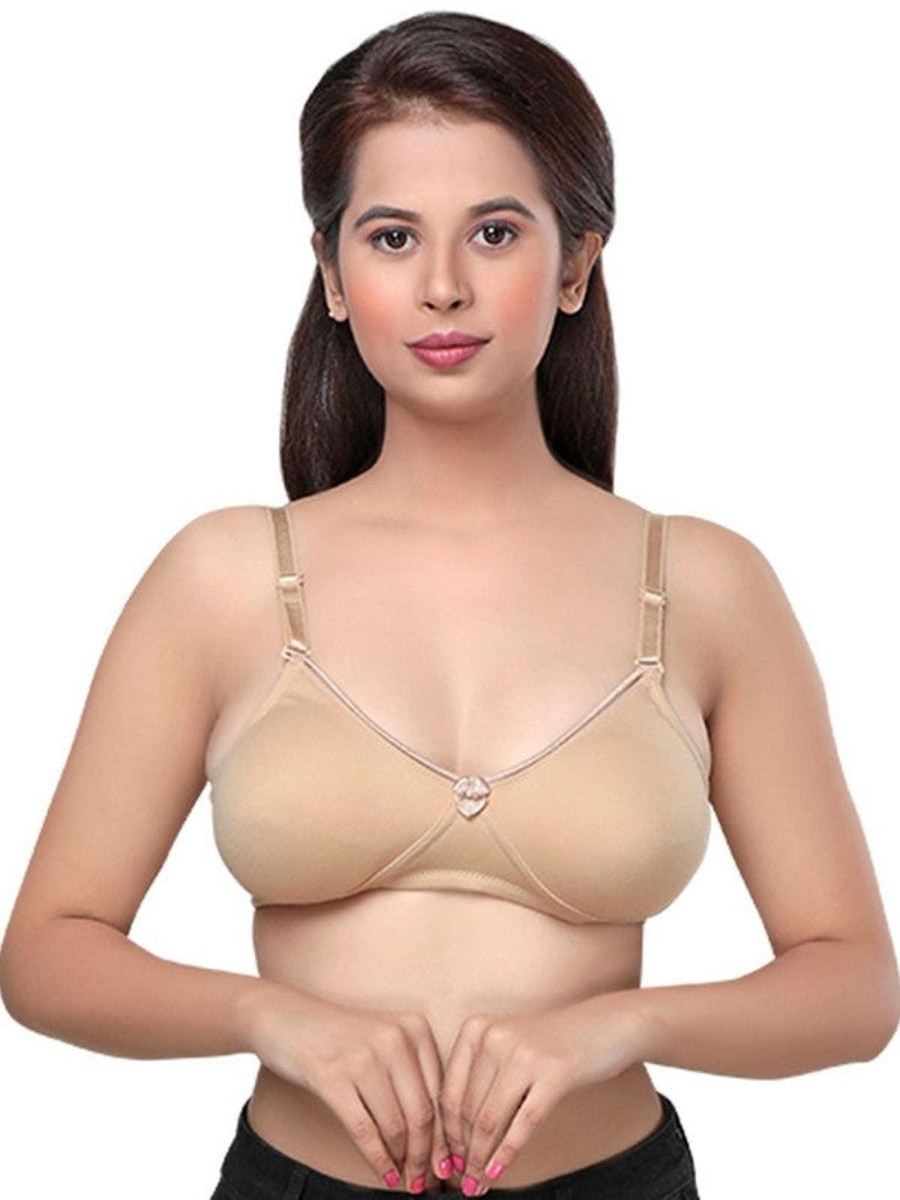 Bra Lovable | Lovable Skin Non Padded Non Wired Full Coverage Bra Marvel_Skin Beige