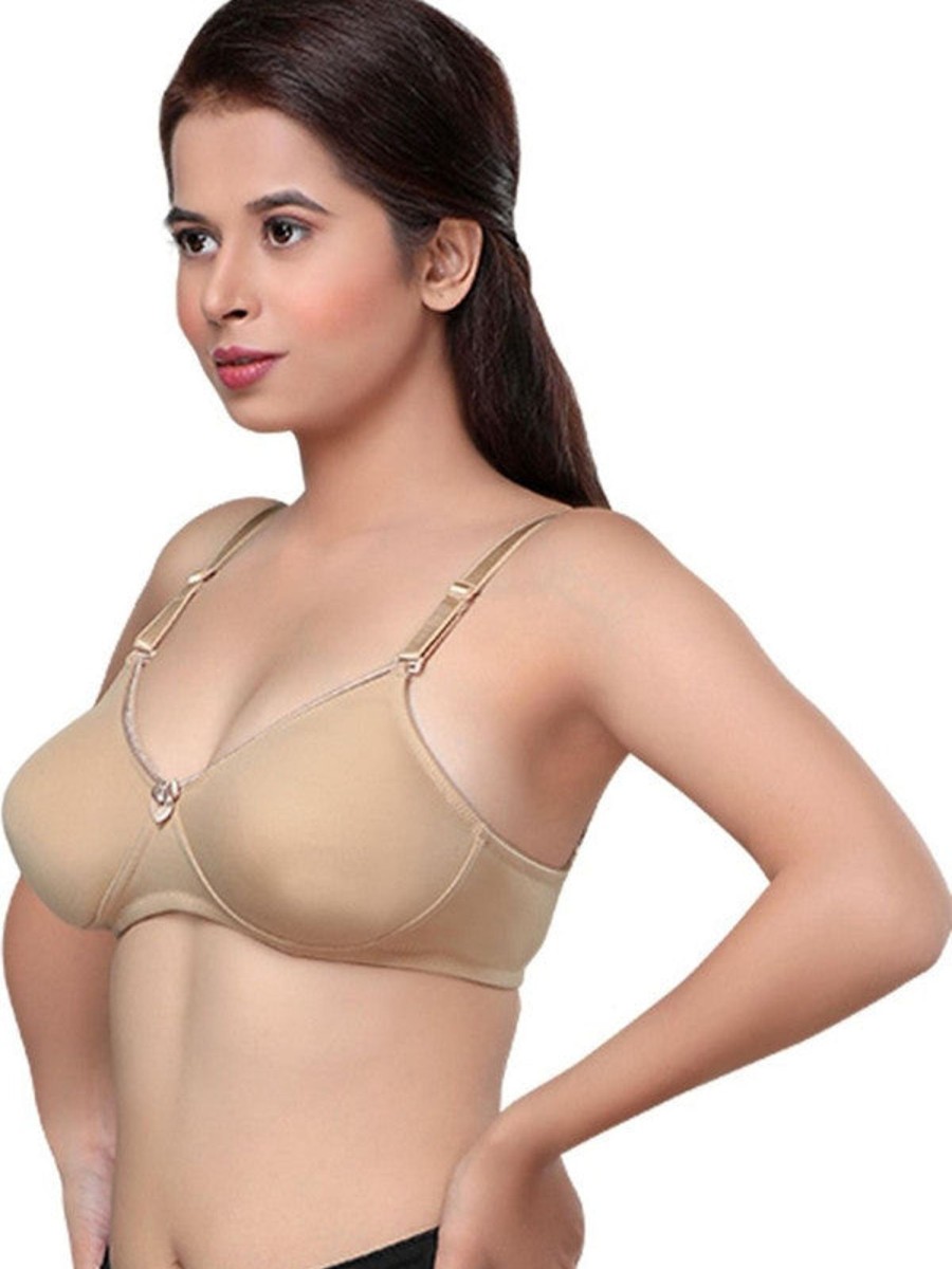 Bra Lovable | Lovable Skin Non Padded Non Wired Full Coverage Bra Marvel_Skin Beige