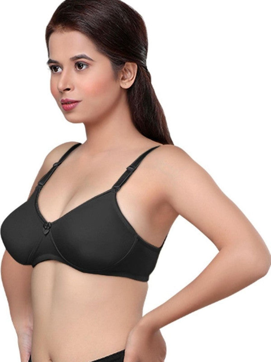 Bra Lovable | Lovable Non Padded Non Wired Full Coverage Bra Marvel_ Black