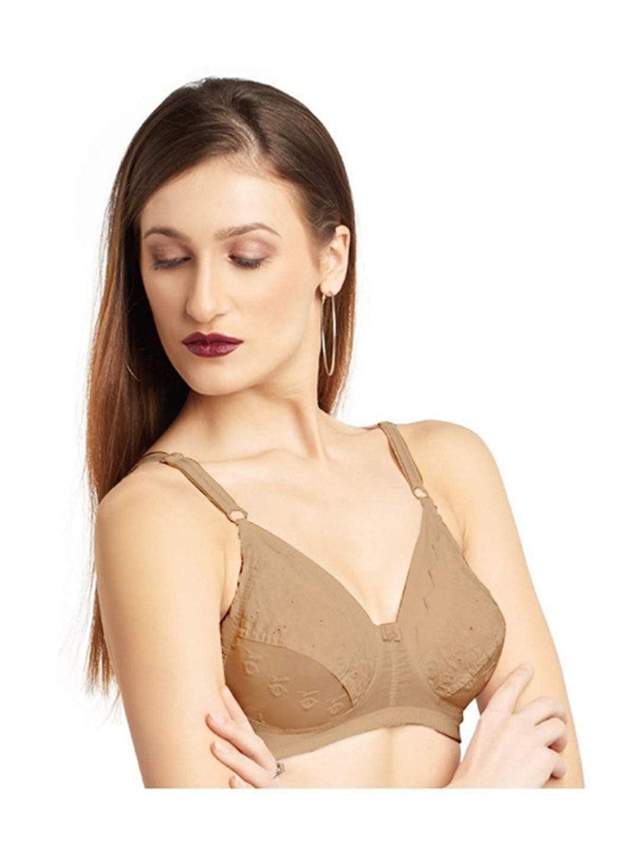 Bra Daisy Dee | Daisy Dee Skin Non Padded Non Wired Full Coverage Bra Nchresma_Skin Beige