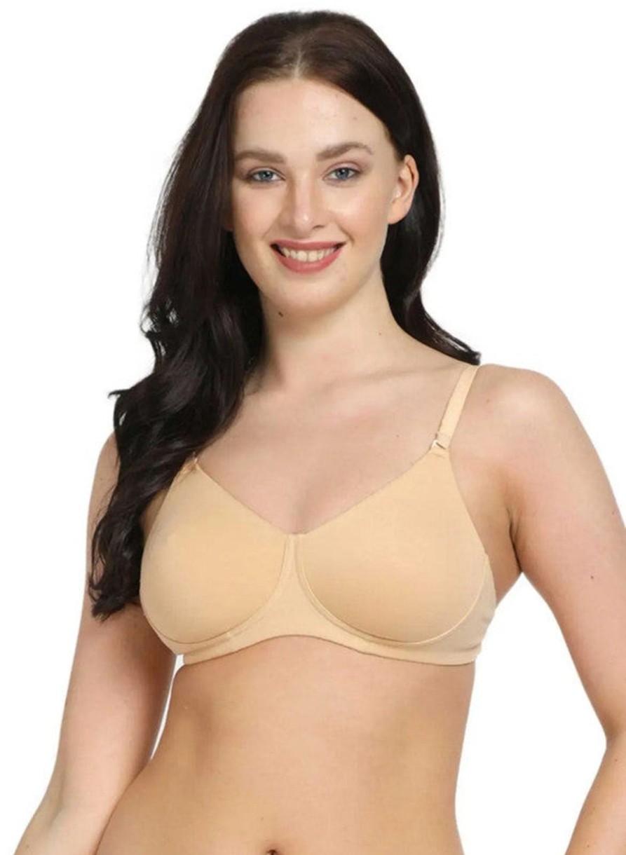 Bra Lovable | Lovable Skin Non Padded Non Wired 3/4Th Coverage Bra Myfitbra-Skin Beige