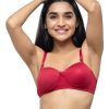 Bra Daisy Dee | Daisy Dee Fushia Padded Non Wired Full Coverage Bra Nmrie_F/ Pink