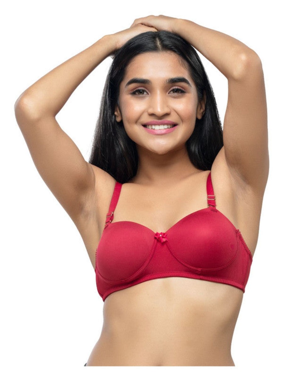 Bra Daisy Dee | Daisy Dee Fushia Padded Non Wired Full Coverage Bra Nmrie_F/ Pink