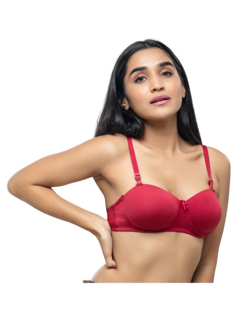 Bra Daisy Dee | Daisy Dee Fushia Padded Non Wired Full Coverage Bra Nmrie_F/ Pink