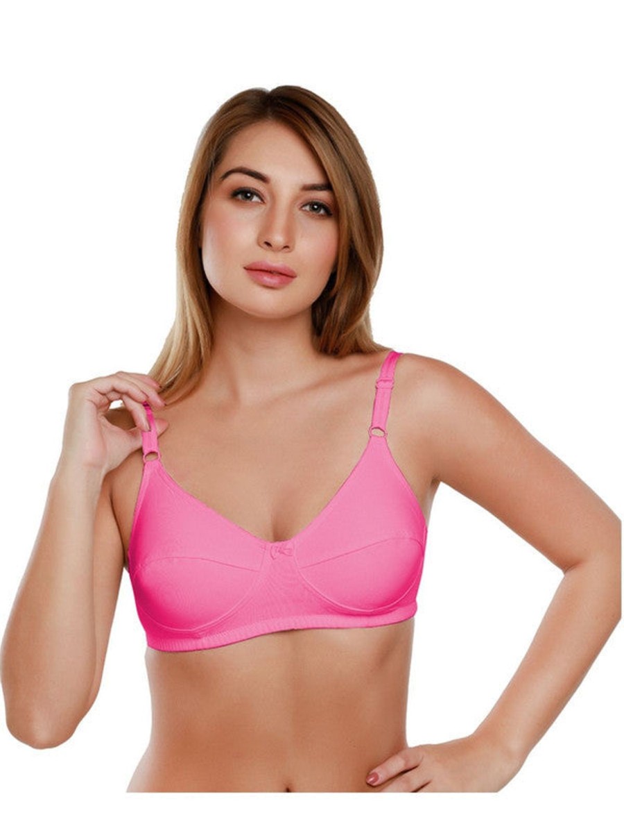 Bra Daisy Dee | Daisy Dee Non Padded Non Wired Full Coverage Bra Nshtl_D. Pink