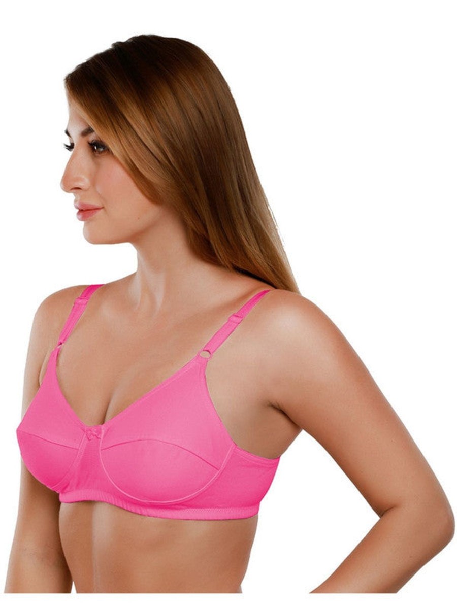 Bra Daisy Dee | Daisy Dee Non Padded Non Wired Full Coverage Bra Nshtl_D. Pink