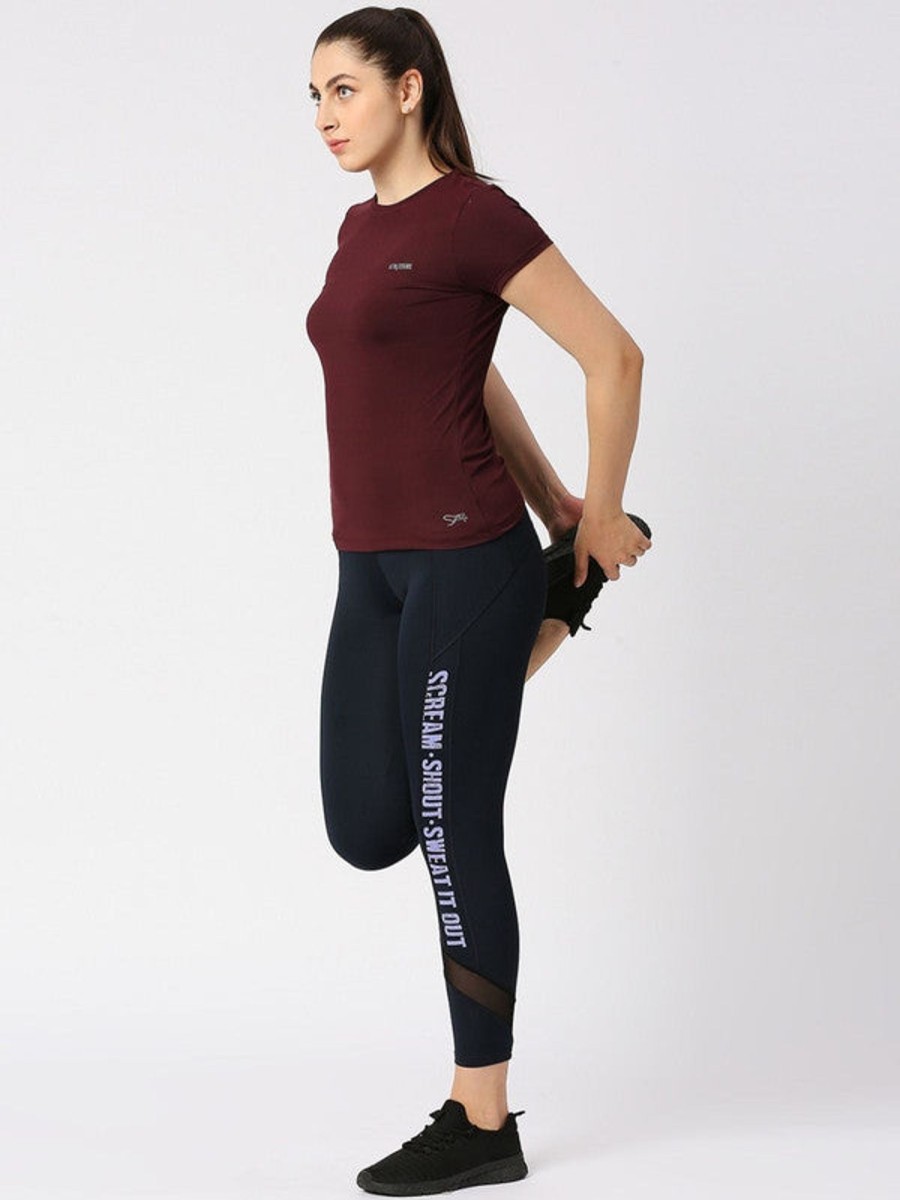 Sportswear Lovable | Women Blue Solid Tights - Run Time Track-Nb Navy