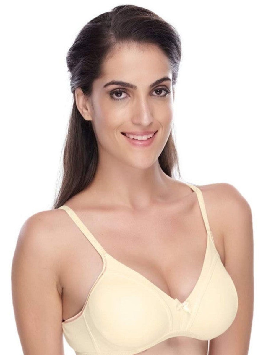 Bra Daisy Dee | Daisy Dee Cream Non Padded Non Wired Medium Coverage Bra -Embrace_Cream Beige