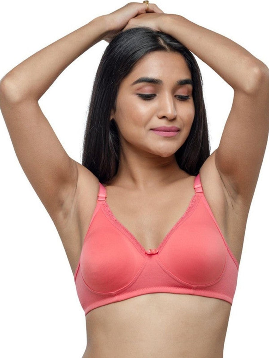 Bra Lovable | Lovable Coral Padded Non Wired Full Coverage Bra Invisi Seamless_C/ Pink