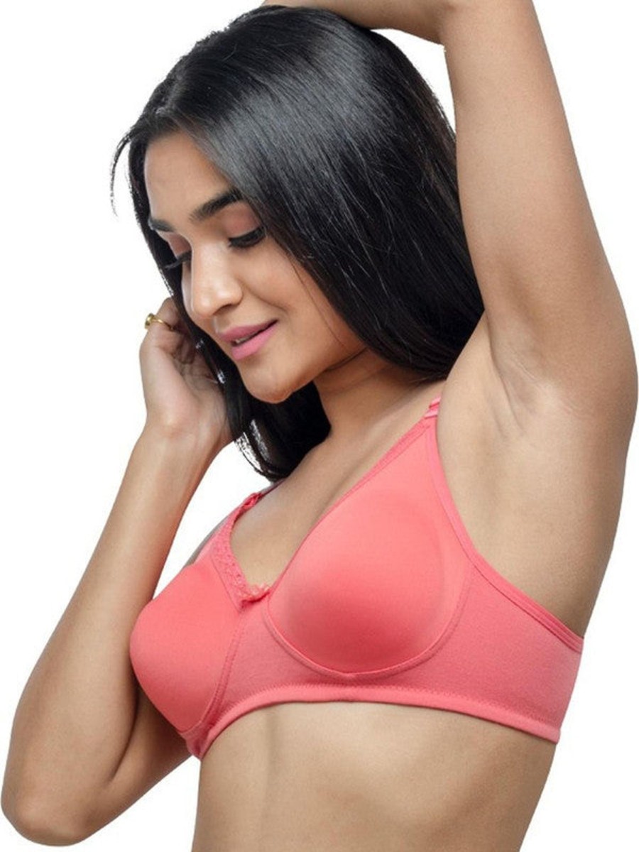 Bra Lovable | Lovable Coral Padded Non Wired Full Coverage Bra Invisi Seamless_C/ Pink