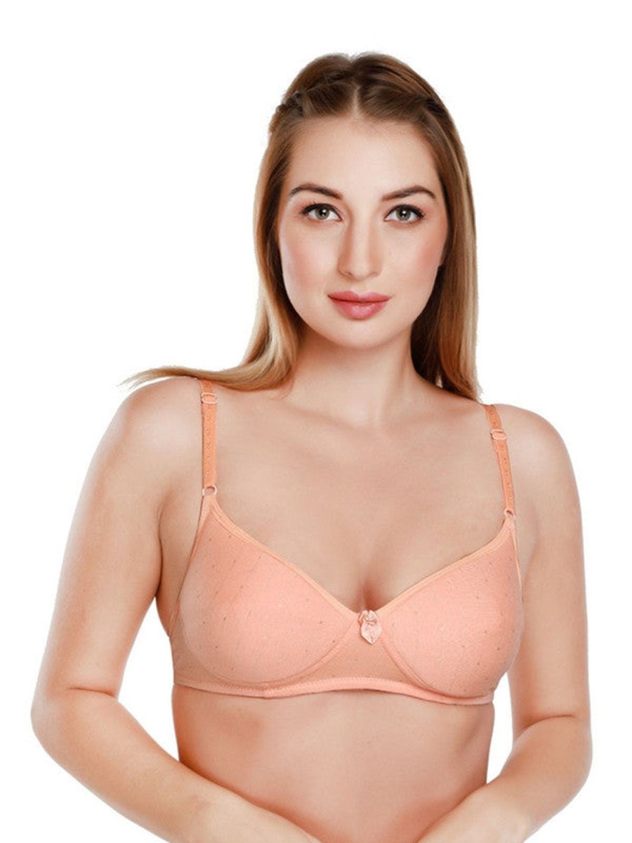 Bra Daisy Dee | Daisy Dee Padded Non Wired Full Coverage Bra Nchl_ Peach