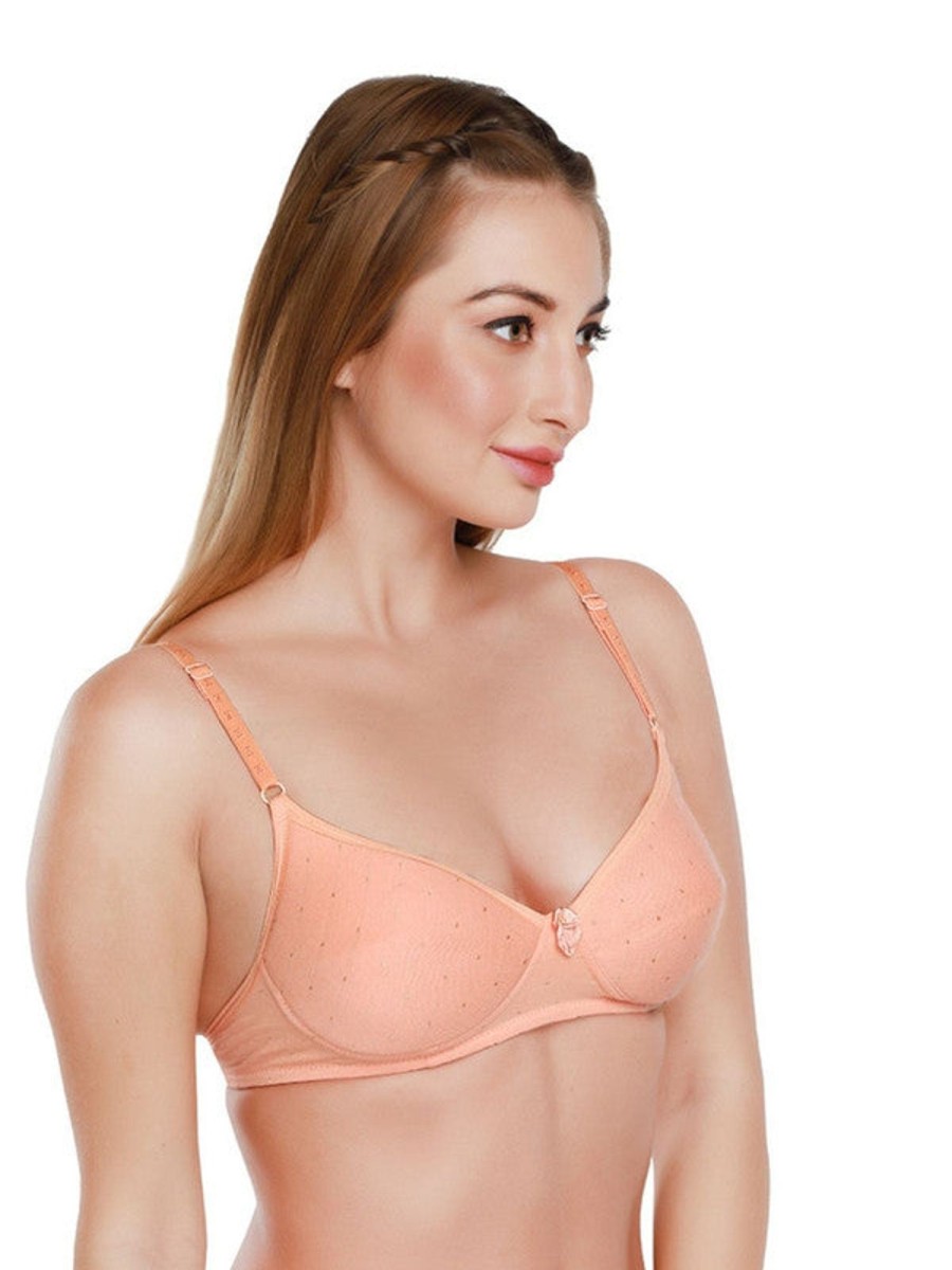 Bra Daisy Dee | Daisy Dee Padded Non Wired Full Coverage Bra Nchl_ Peach