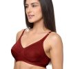 Bra Lovable | Lovable Non Padded Non Wired Full Coverage Bra Ces-218 Maroon