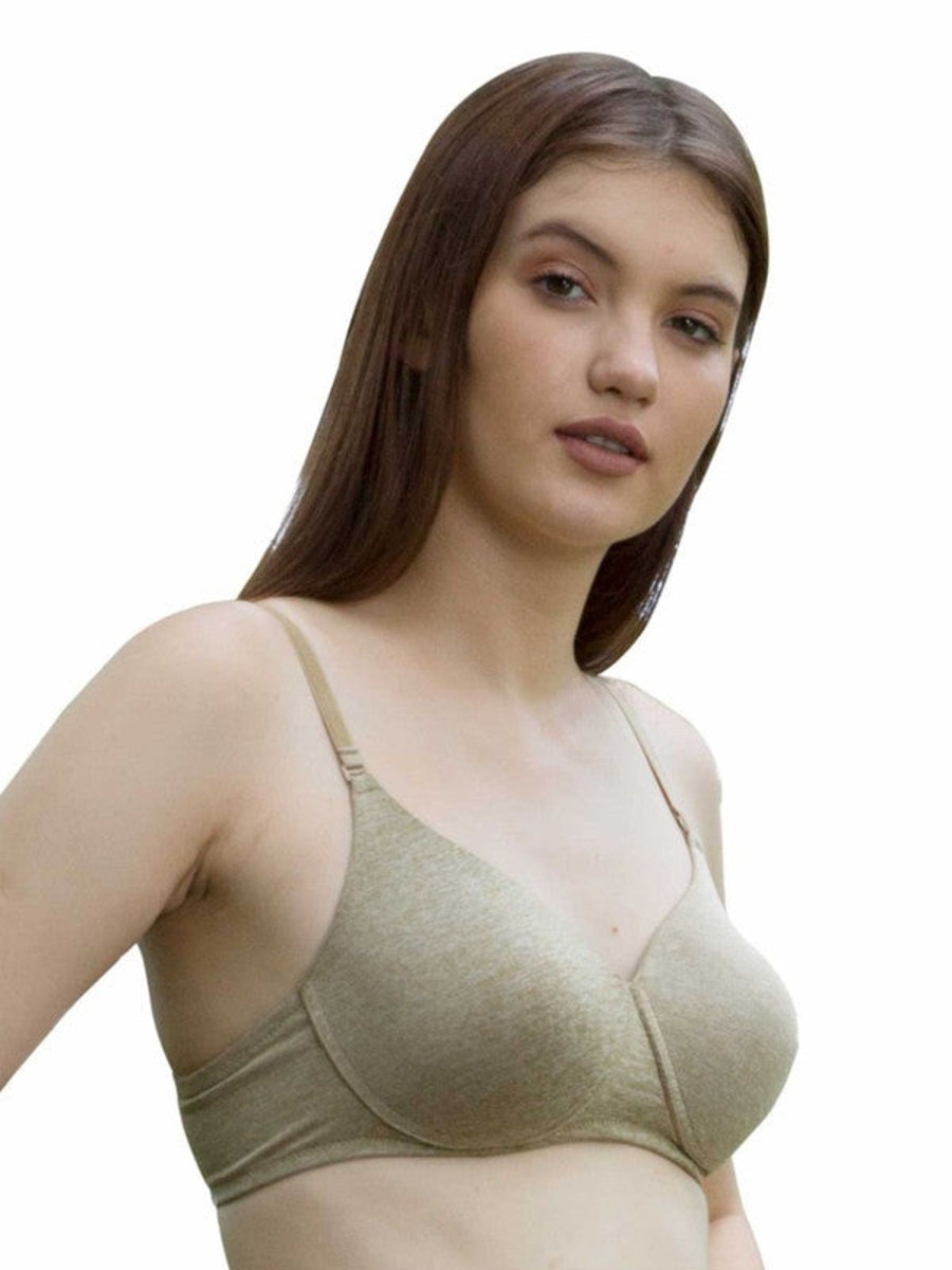 Bra Lovable | Lovable Padded Non Wired Full Coverage Bra - Confi-53 Beige