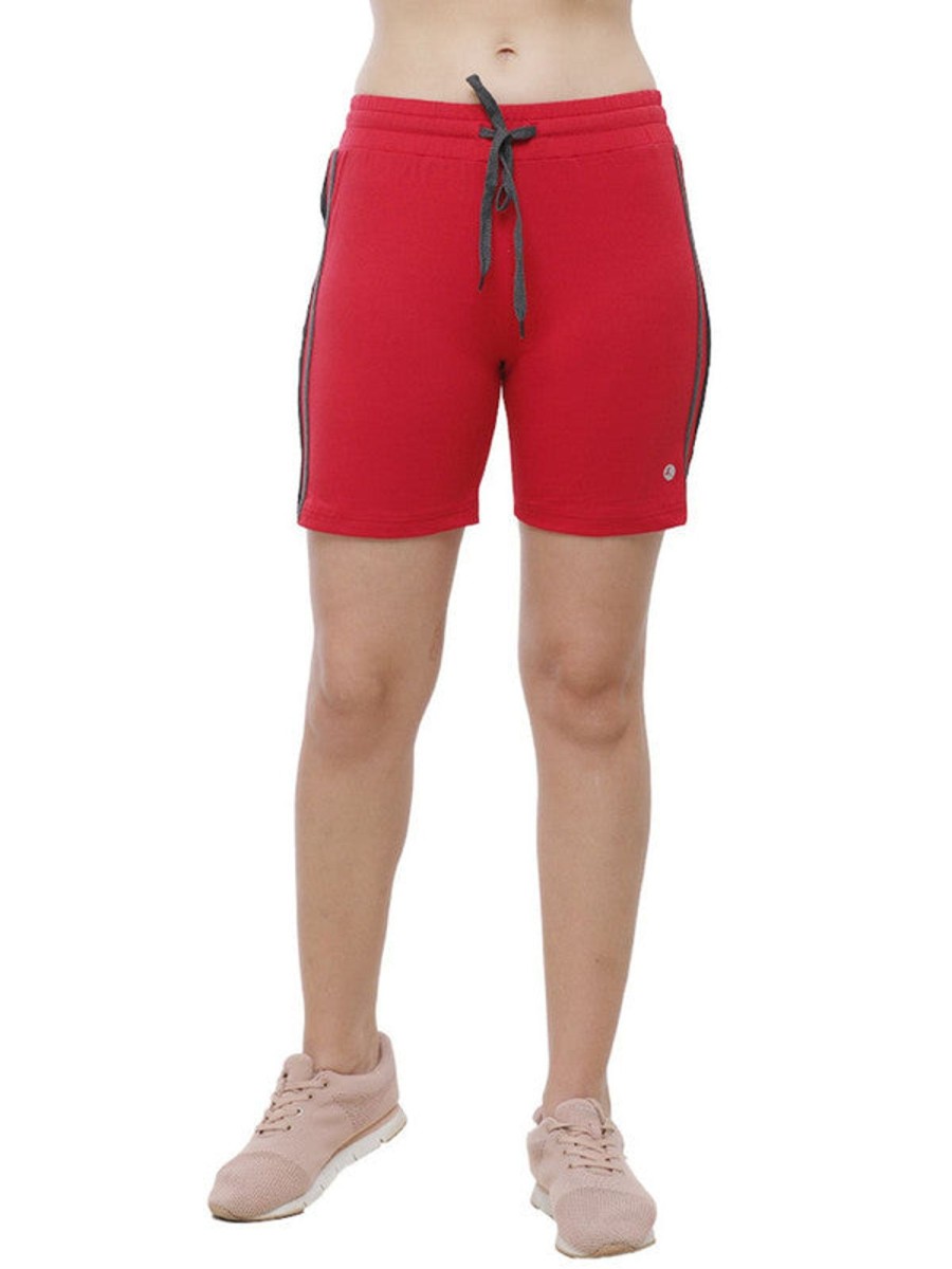 Sportswear Lovable | Women Solid Shorts Doja Shorts_ Red