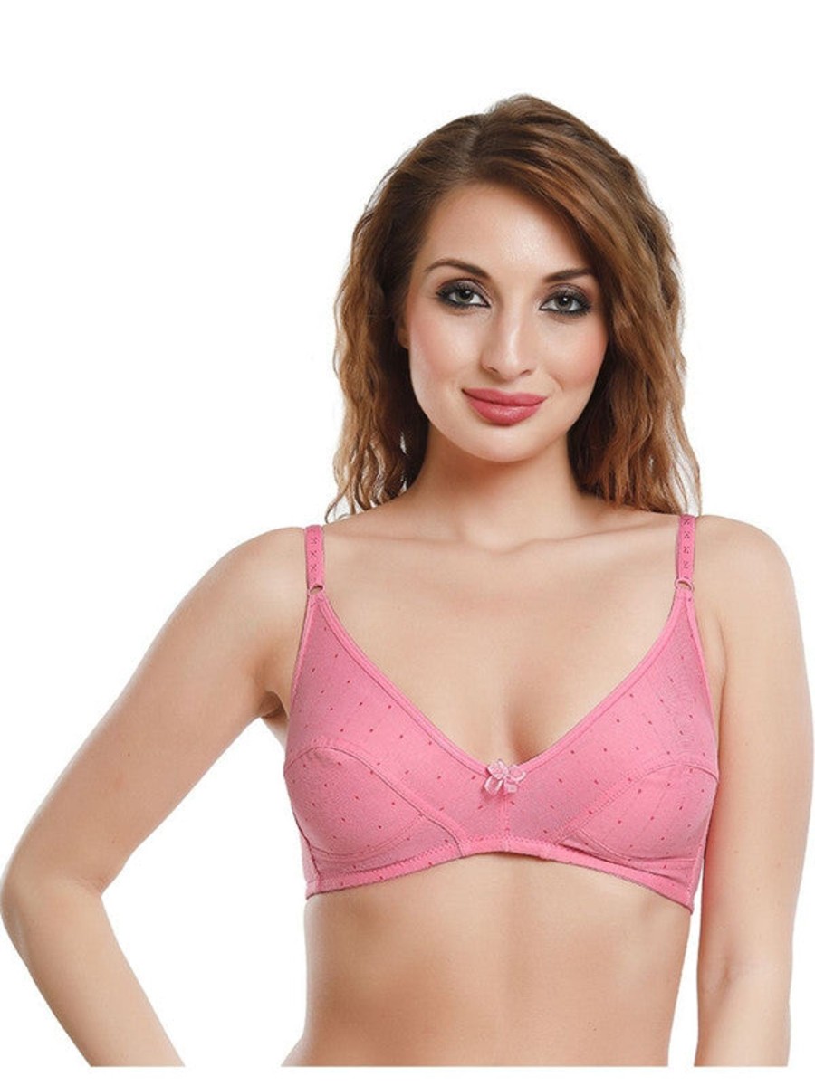 Bra Daisy Dee | Daisy Dee Non Padded Non Wired Full Coverage Everyday Bra Nlu_ Pink